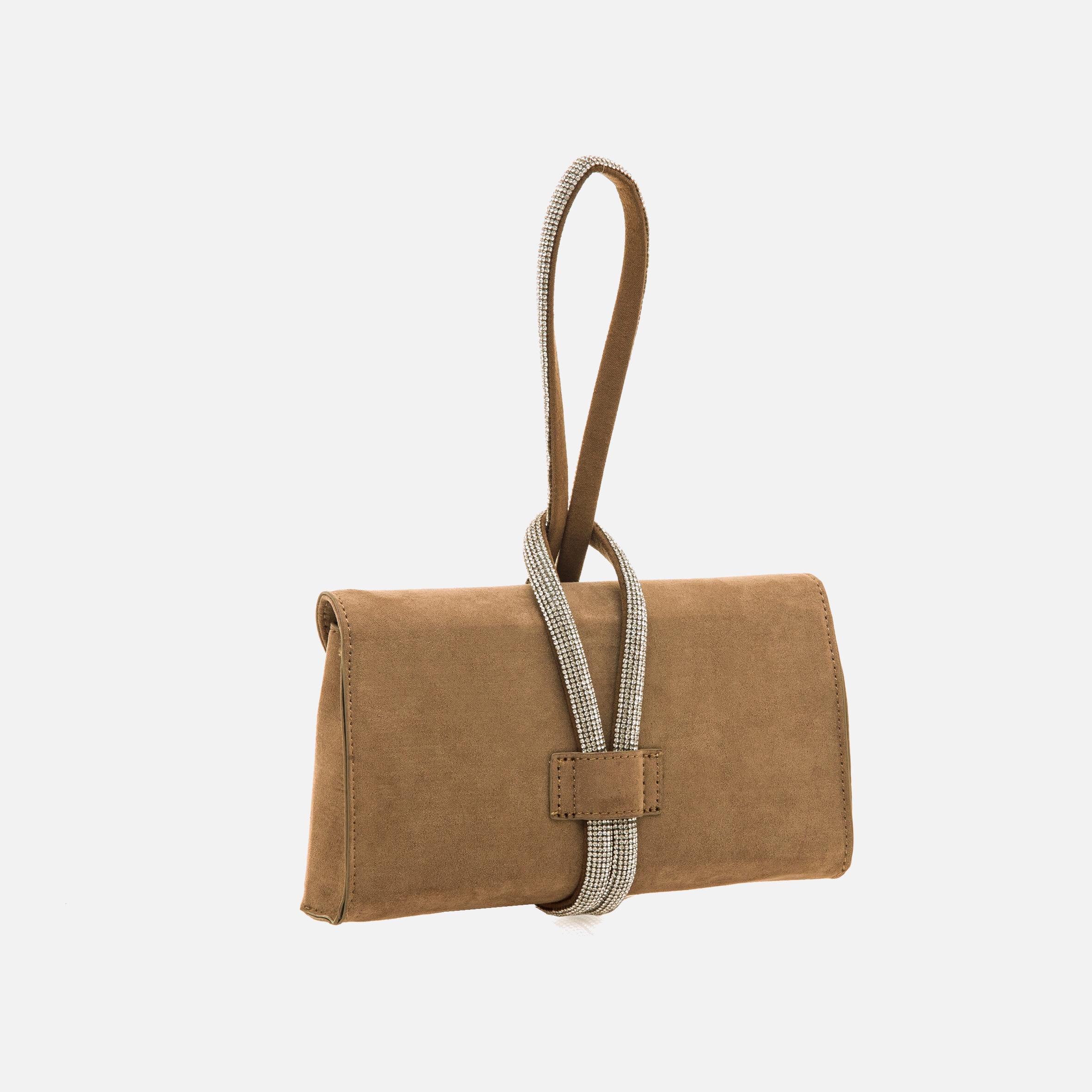Bolso de mano marron mujer discount